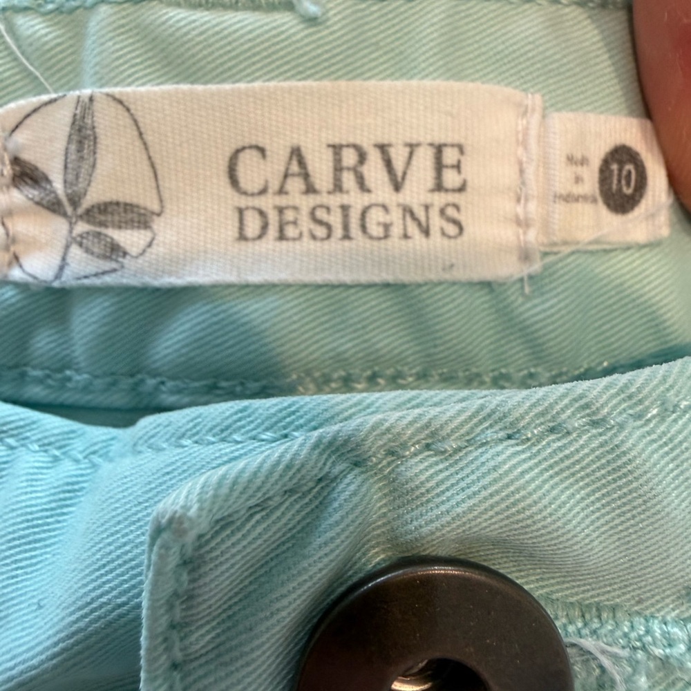 Carve Designs Light Blue Women Shorts - Picture 2 of 3